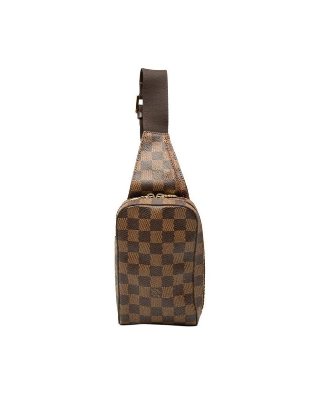 Louis Vuitton Damier Geronimos Belt Bag Brown Leather